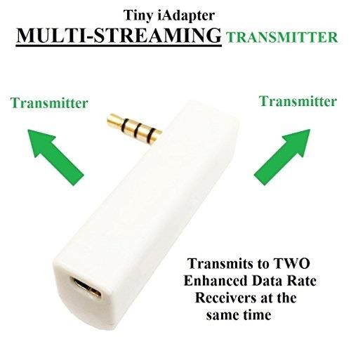 kokkia isplitter white : iadapter multistreaming bluetooth stereo transmitter splitter.