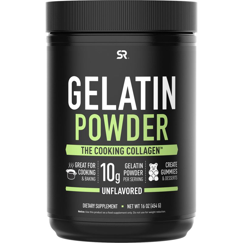 Sports Research Gelatin Powder, Unflavored, 16 oz (454 g), Dietary Supplements