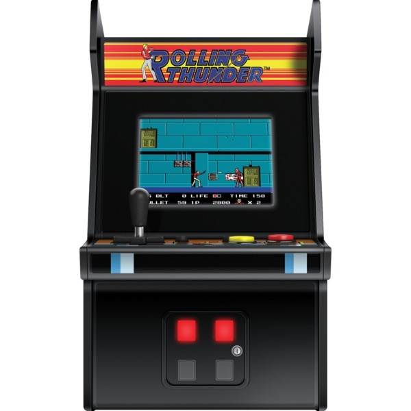 My Arcade Rolling Thunder Micro Player Licensed Collectible 6.75 Inch Mini Retro Arcade Machine Cabinet