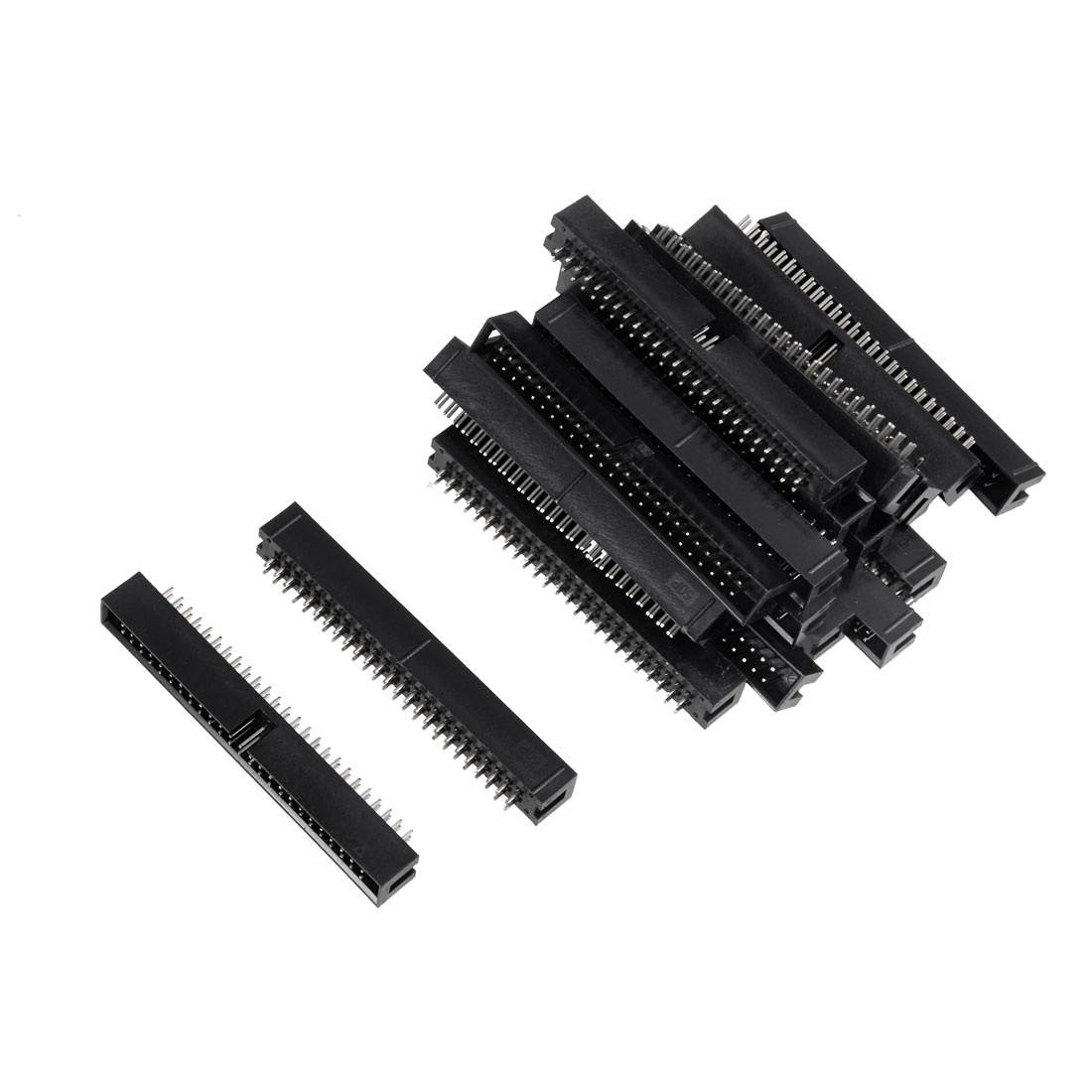20Pcs 2.54mm Pitch 2x25-Pin Double Row Straight Connector Female Pin Header Strip PCB Board Socket