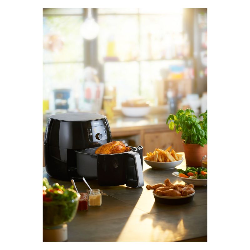 Philips Twin TurboStar Analog 4qt Airfryer XXL Black - HD9630/96