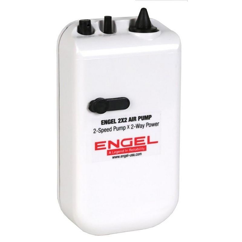 Engel Coolers ENG-AP Lightweight Portable Live Bait 2 Speed Aerator Pump with 12V Adapter for Coolers or Buckets, White