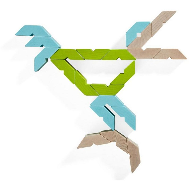 HABA Varius Building Blocks with Pattern Cards (Made in Germany)