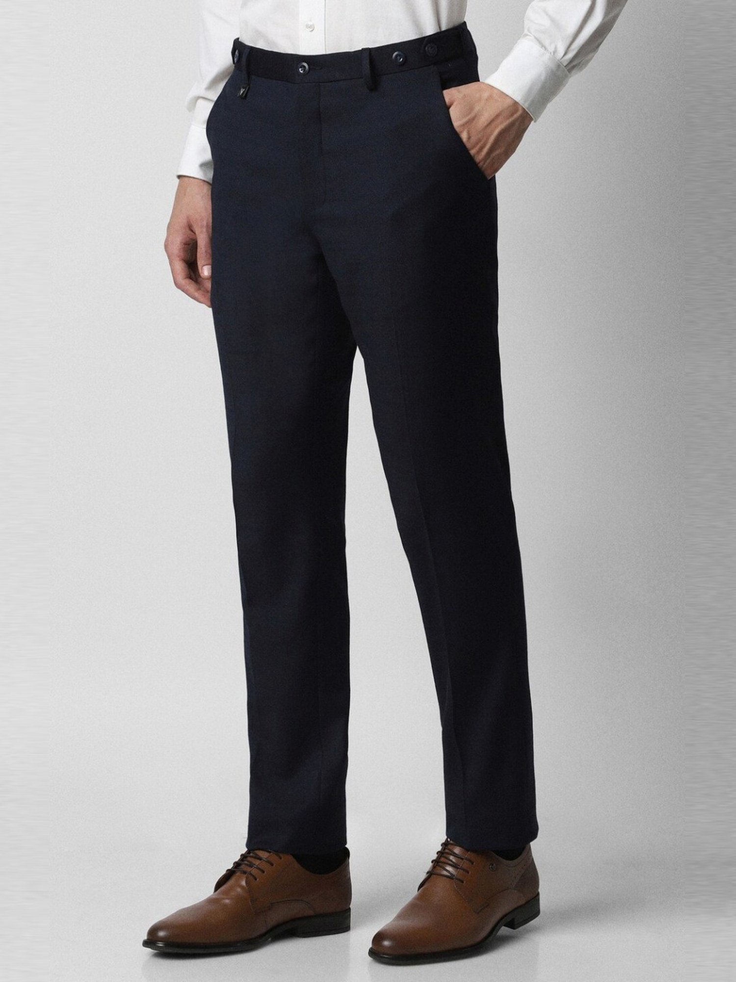 Van Heusen Navy Skinny Fit Trousers