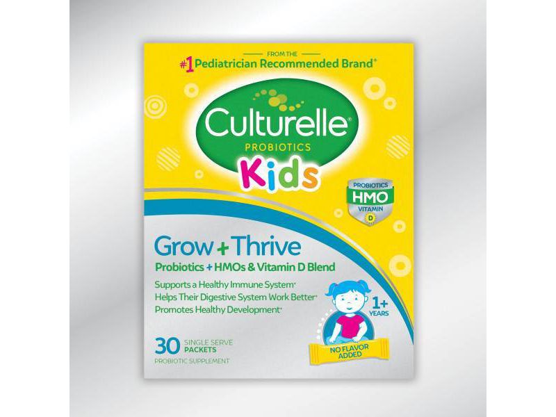 Culturelle Kids Grow + Thrive Probiotics + HMO + Vitamin D Blend Packs - 30ct