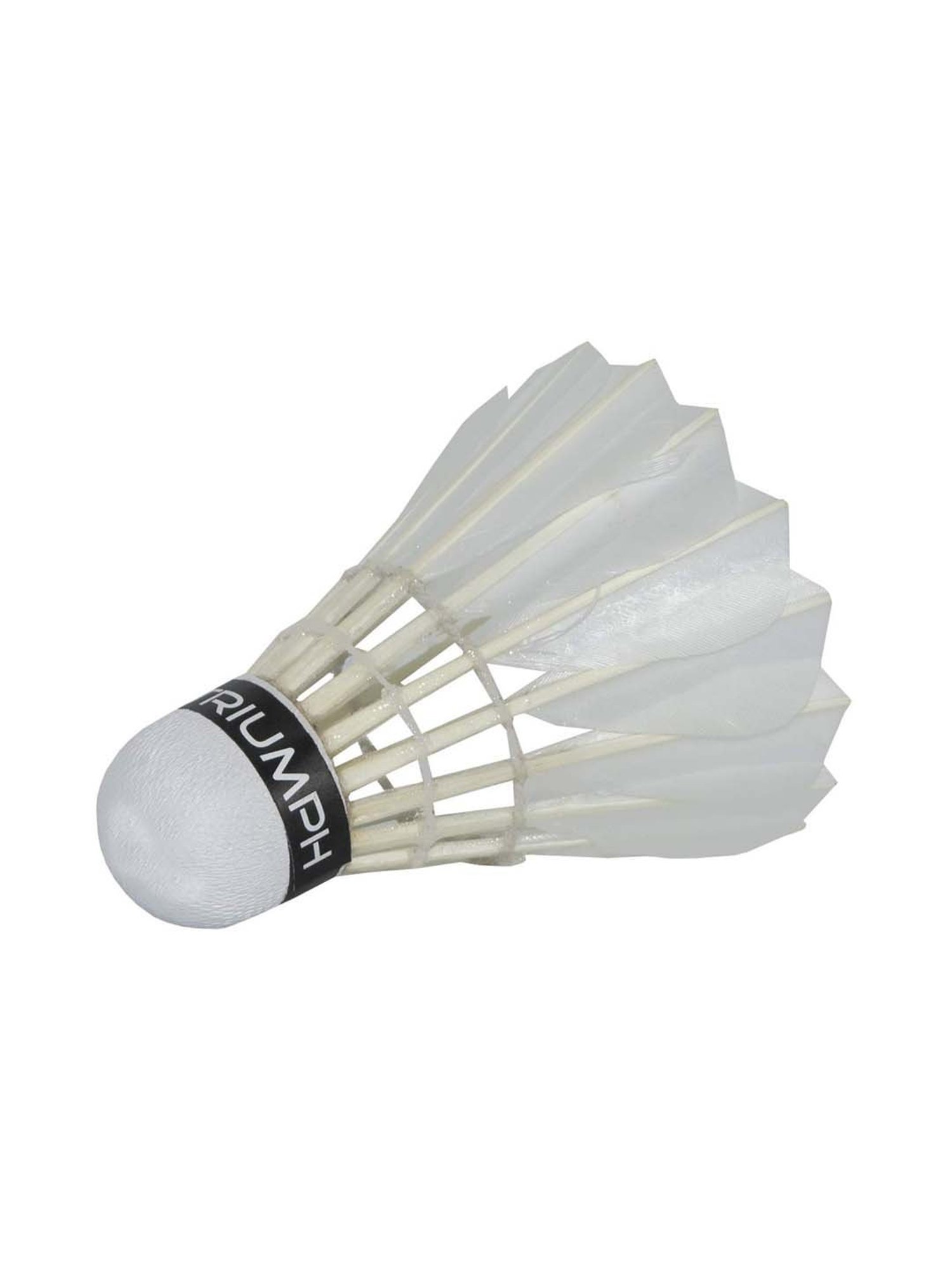 Triumph Multicolored Badminton Racquet with TITAN-200i Duck Feather Shuttlecock for Men (10Pcs)