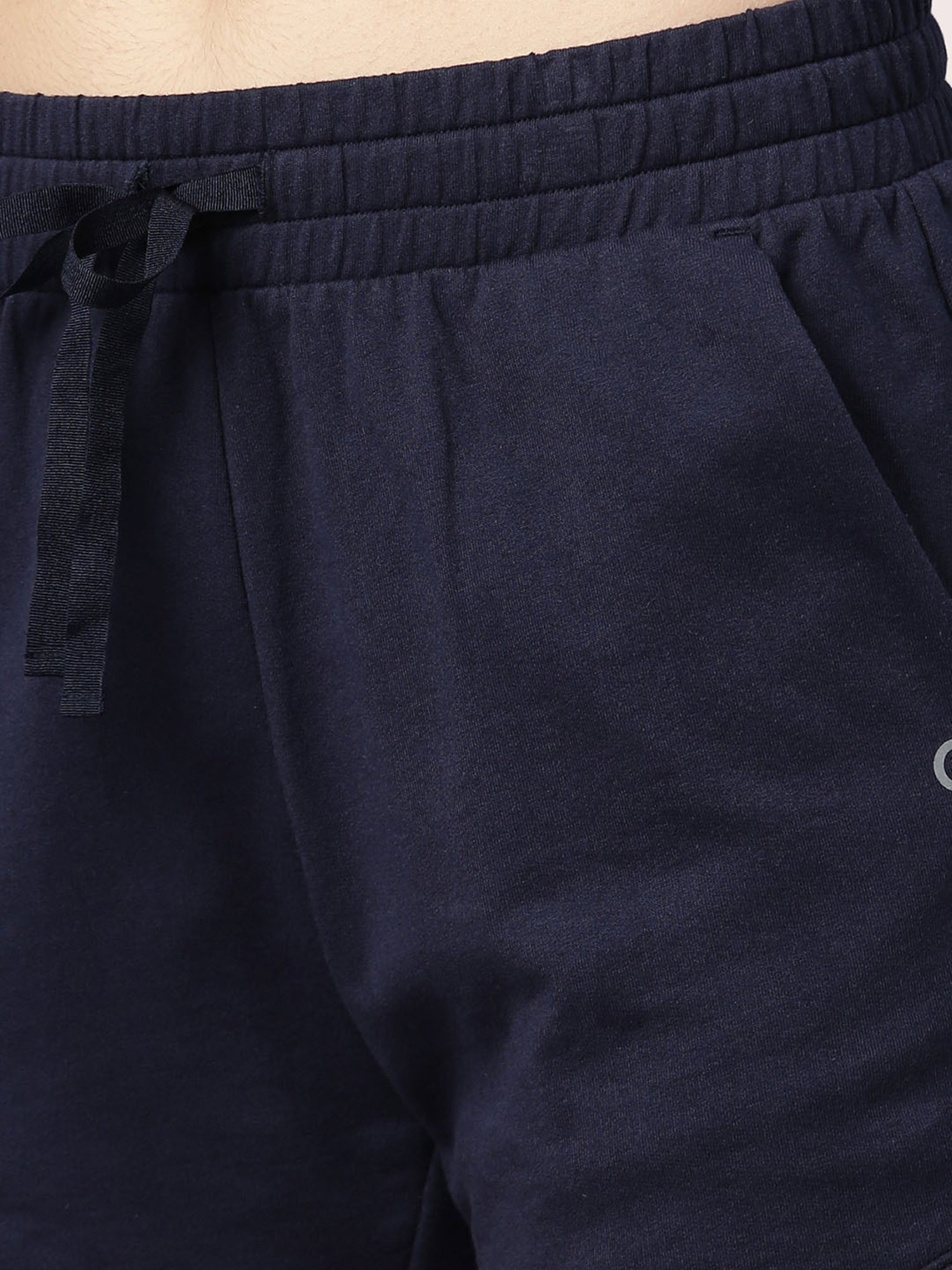 Enamor Navy Cotton Shorts