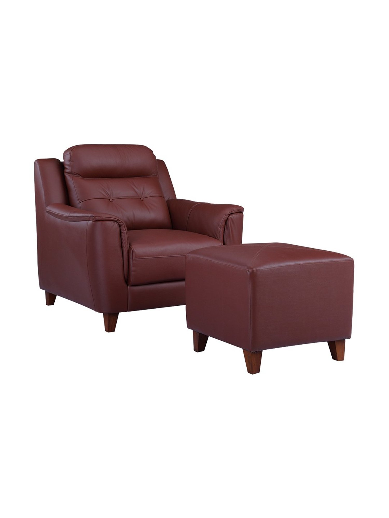 Chumbak Spring Marigold Floral Green Mango Wood Modern Trunk Storage Ottoman