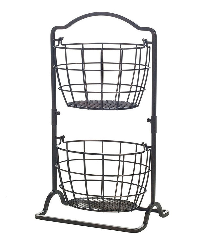 Gourmet Basics by Mikasa Habor 2 Tier Hanging Baskets