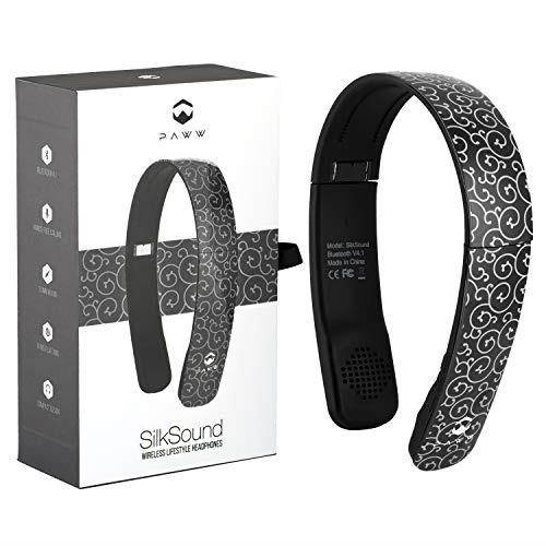 Paww SilkSound Headphones - Stylish Foldable Paww SilkSound Headphones - Stylish Foldable On-Ear Wireless Bluetooth Handsfree Calling with 8 Hours Playtime for Work Travel or Outdoor Use