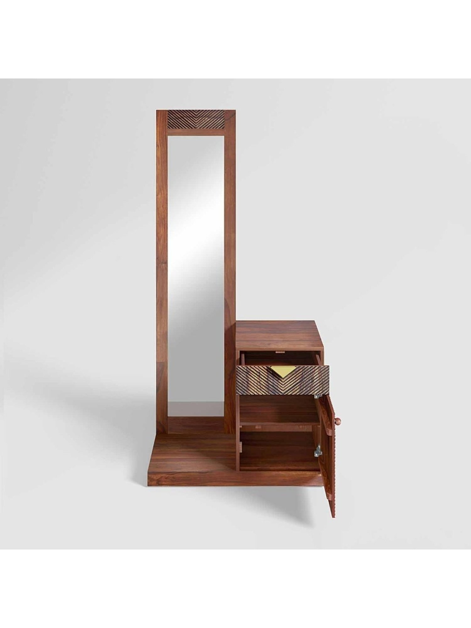Godrej Interio Aero Valigny Oak Engineered Wood Standerd Dressing Table