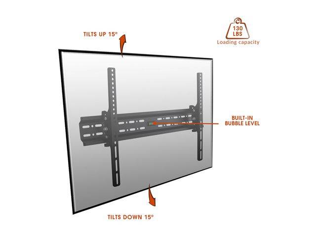 Megamounts GMPT646 32" - 70" Tilt Wall Mount with Bubble Level for 32" - 70" LCD, LED, and Plasma Screens
