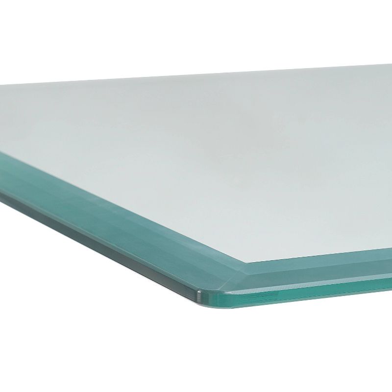 Corry Glass Top Sofa Table Satin Plated - HOMES: Inside + Out