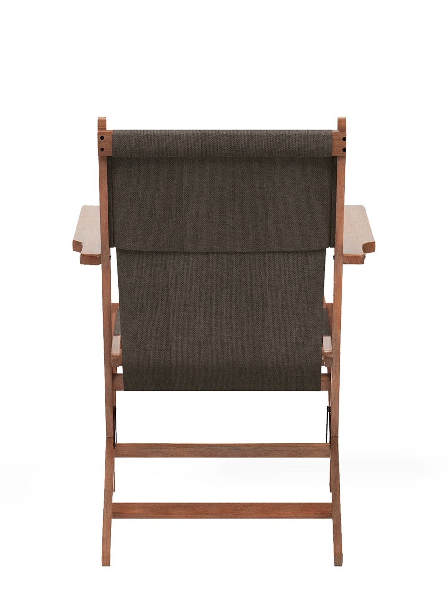 Chumbak Bistro Solid Beige Wood Folding Chair