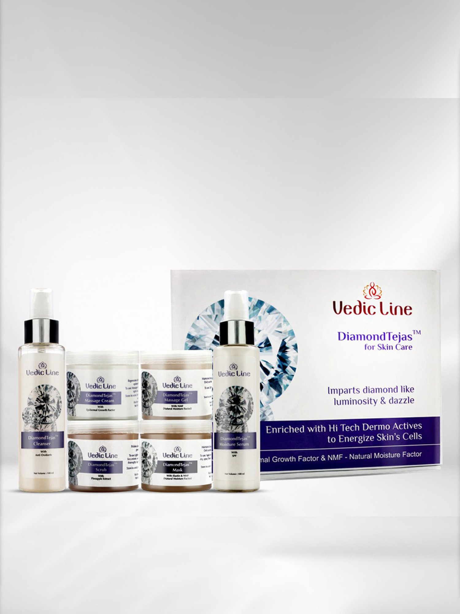 VEDIC LINE Diamond Tejas Facial Kit for Skin Care