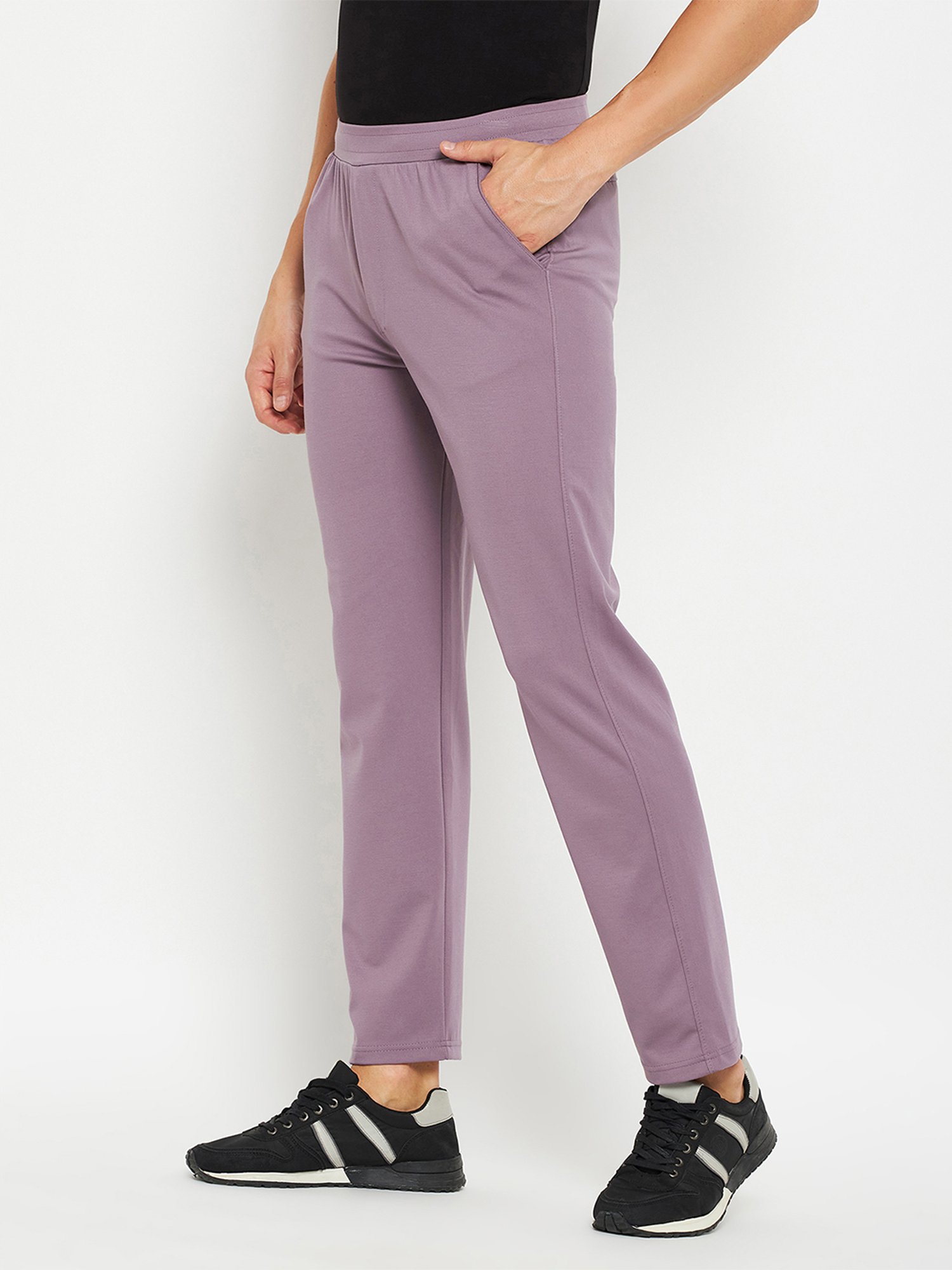 Okane Mauve Regular Fit Trackpants
