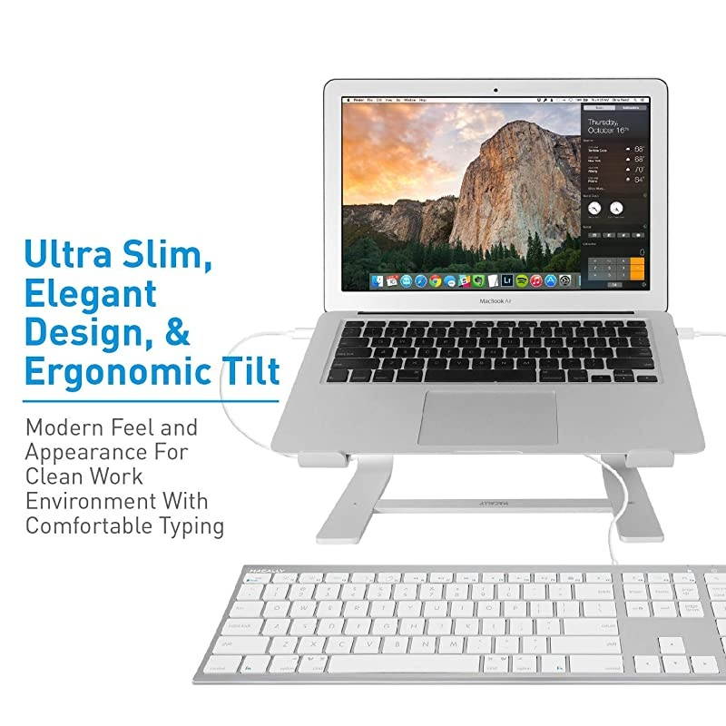 Wired USBC Keyboard  UltraSlim USB Type C Keyboard for Apple MacBook ProAir Laptops iMac Pro Desktop Computers iPad Chromebook Notebook Plug and Play No Drivers Aluminum Silver