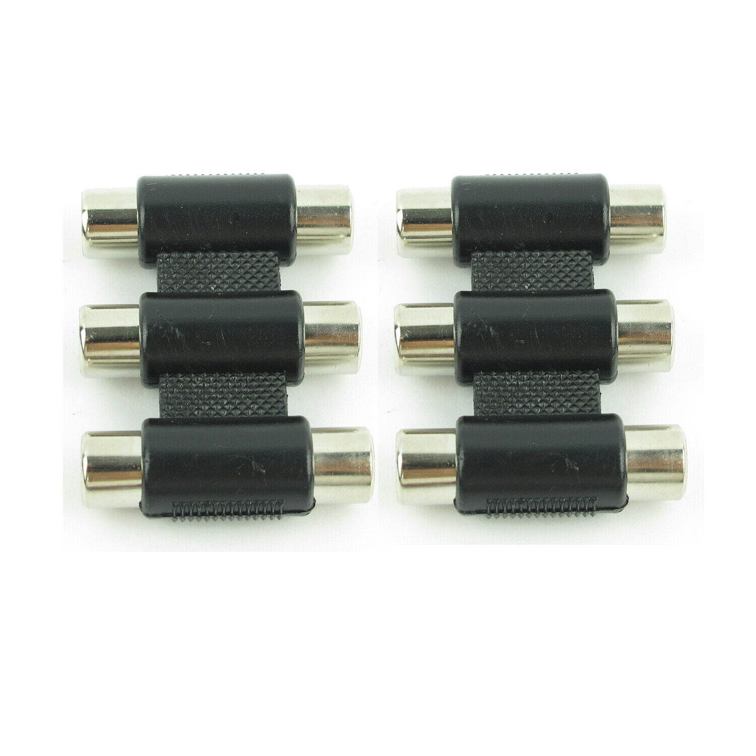 2x 3 RCA AV Audio Video Female to Female Jack Coupler Adapter 3RCA Connector