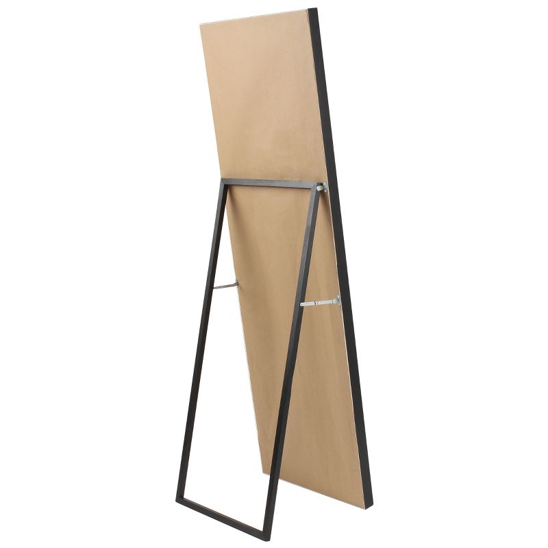 18" x 58" Evans Free Standing Floor Mirror with Easel Black - Kate and Laurel