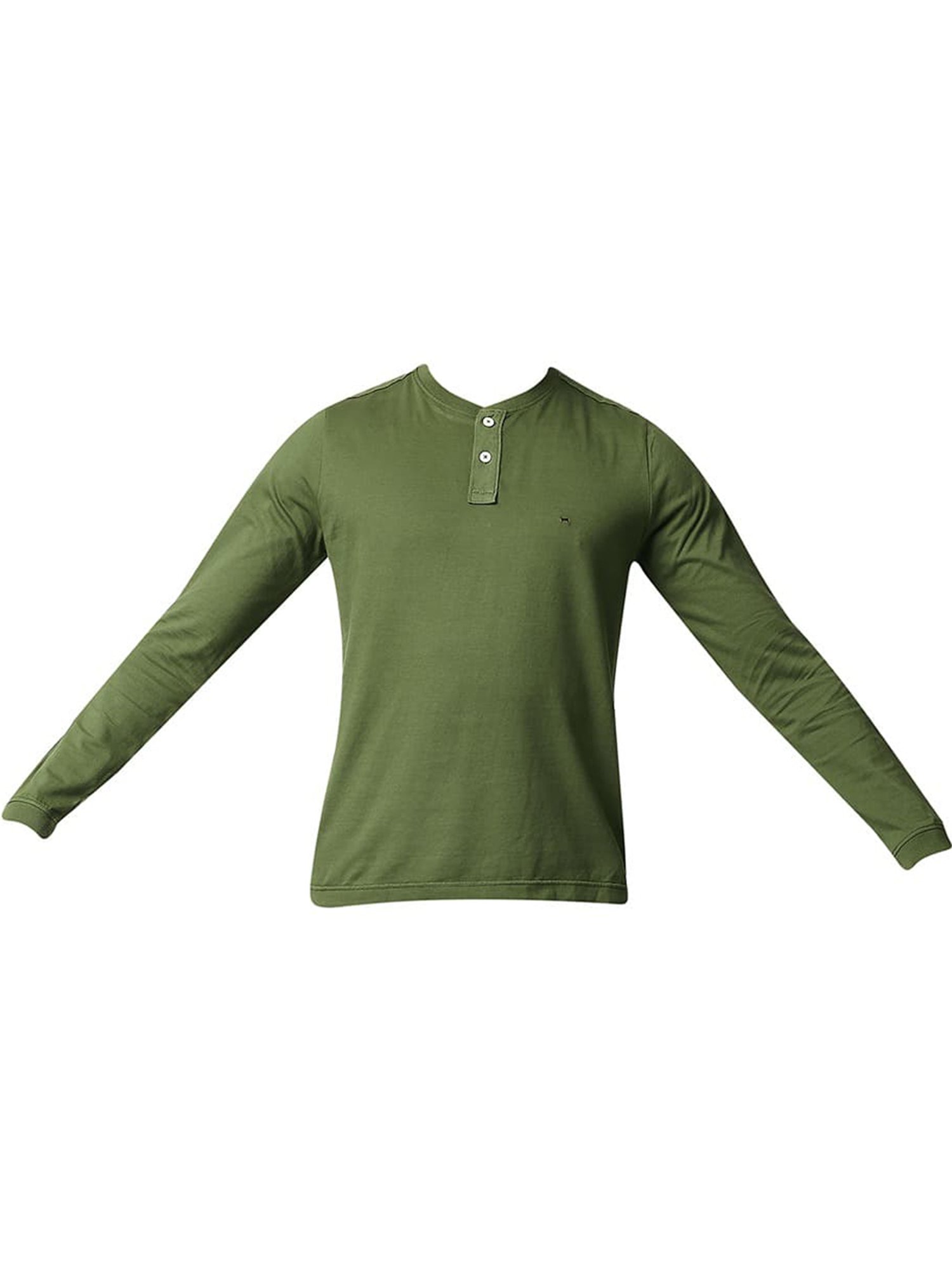 Basics Cypress Cotton Muscle Fit Henley T-Shirt