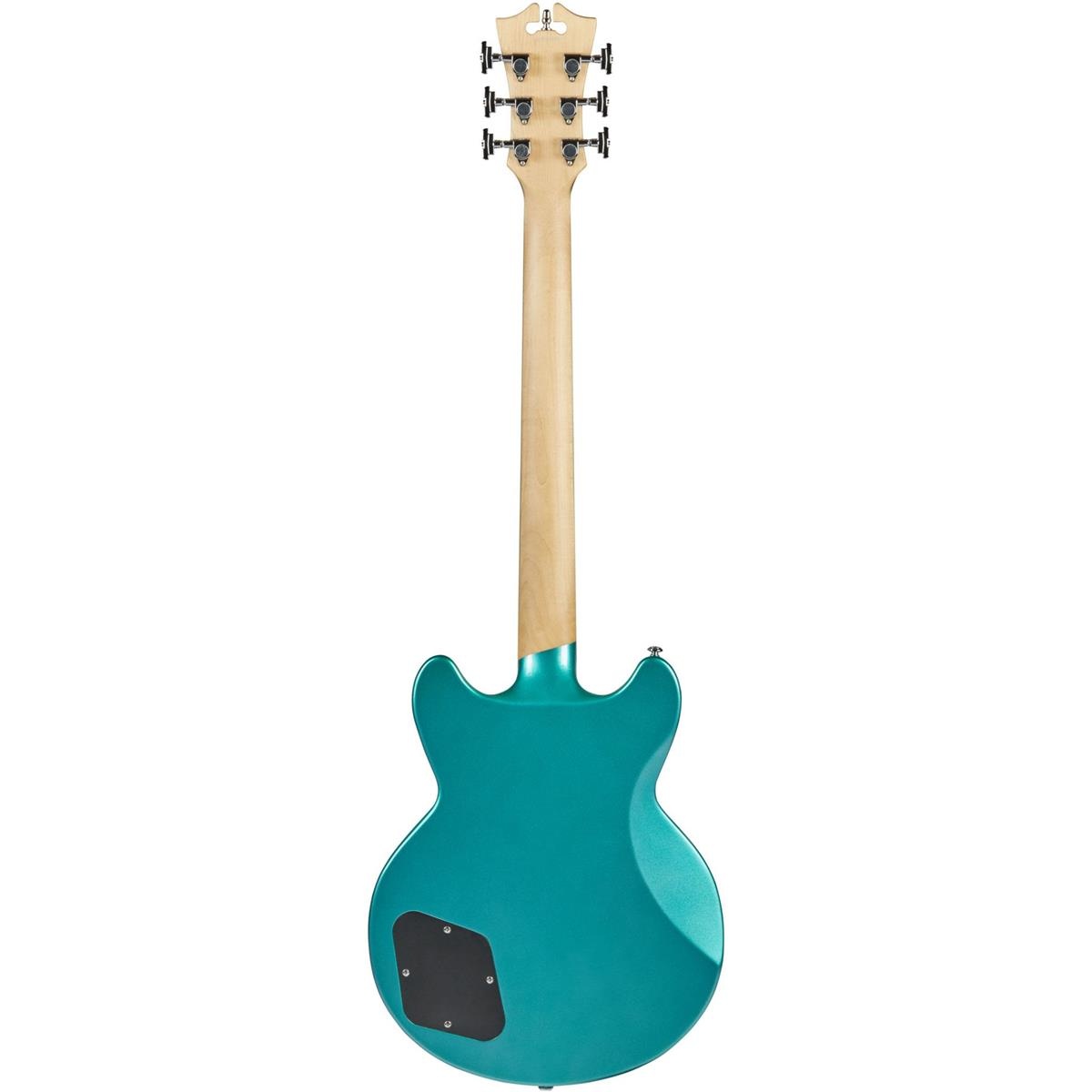 D'Angelico Guitars Premier Brighton Electric Guitar, Stopbar, Ocean Turquoise