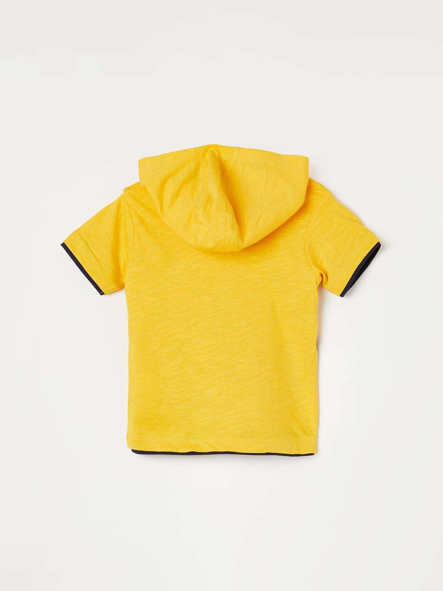 Juniors by Lifestyle Boys Mustard Cotton Printed T Shirt