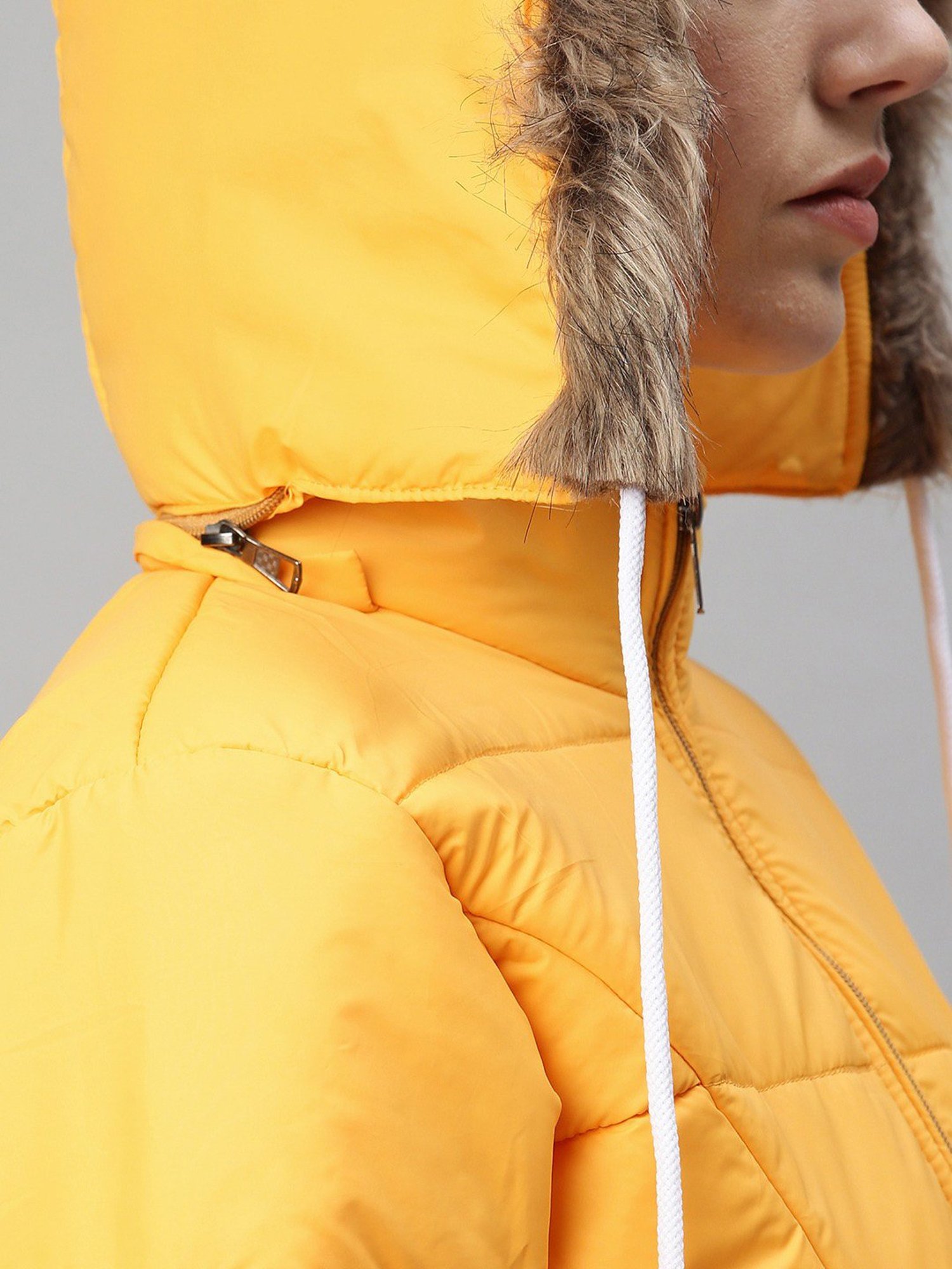 VOXATI Yellow Regular Fit Jacket