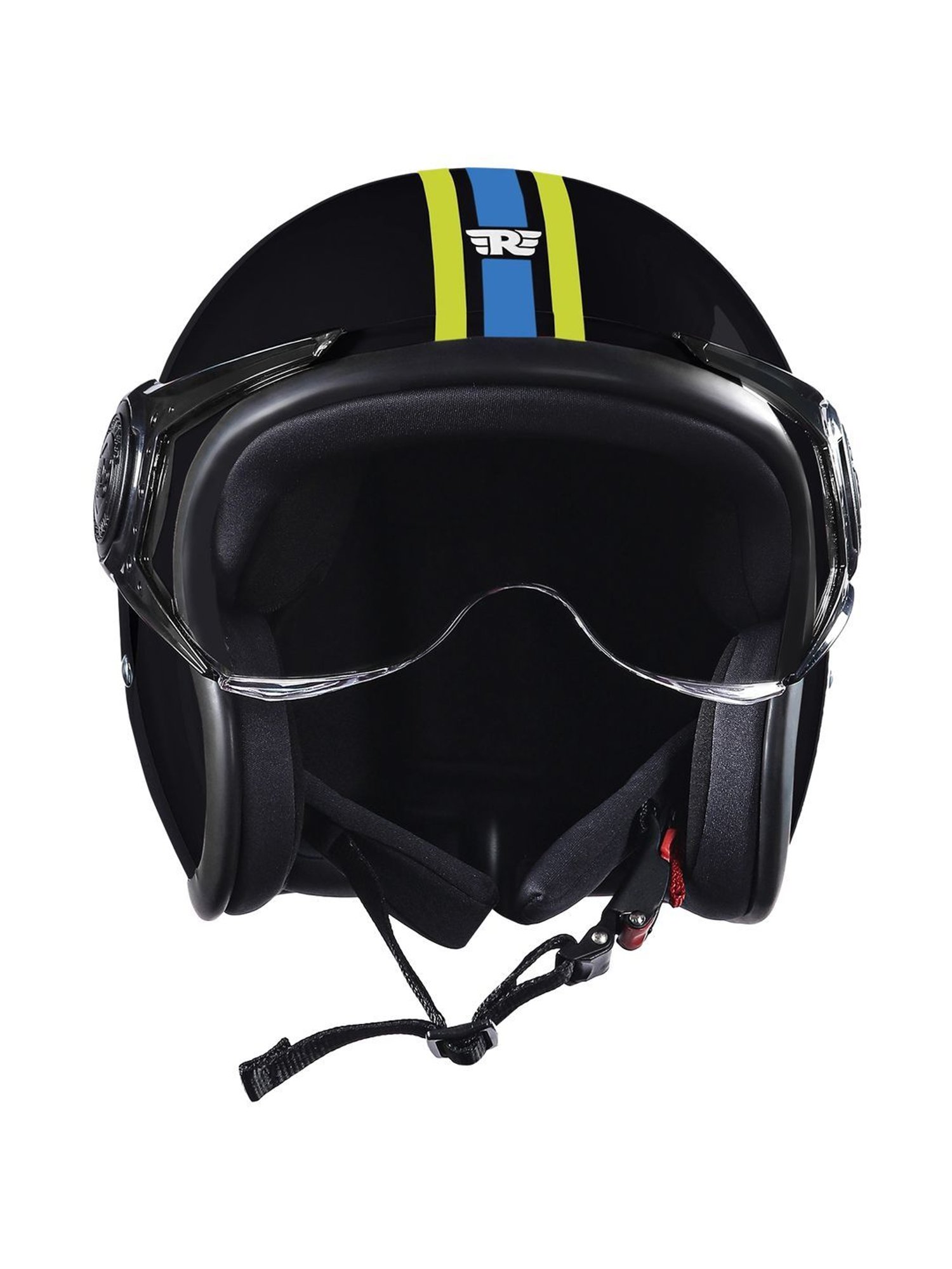 Royal Enfield Black Striped Medium Helmet