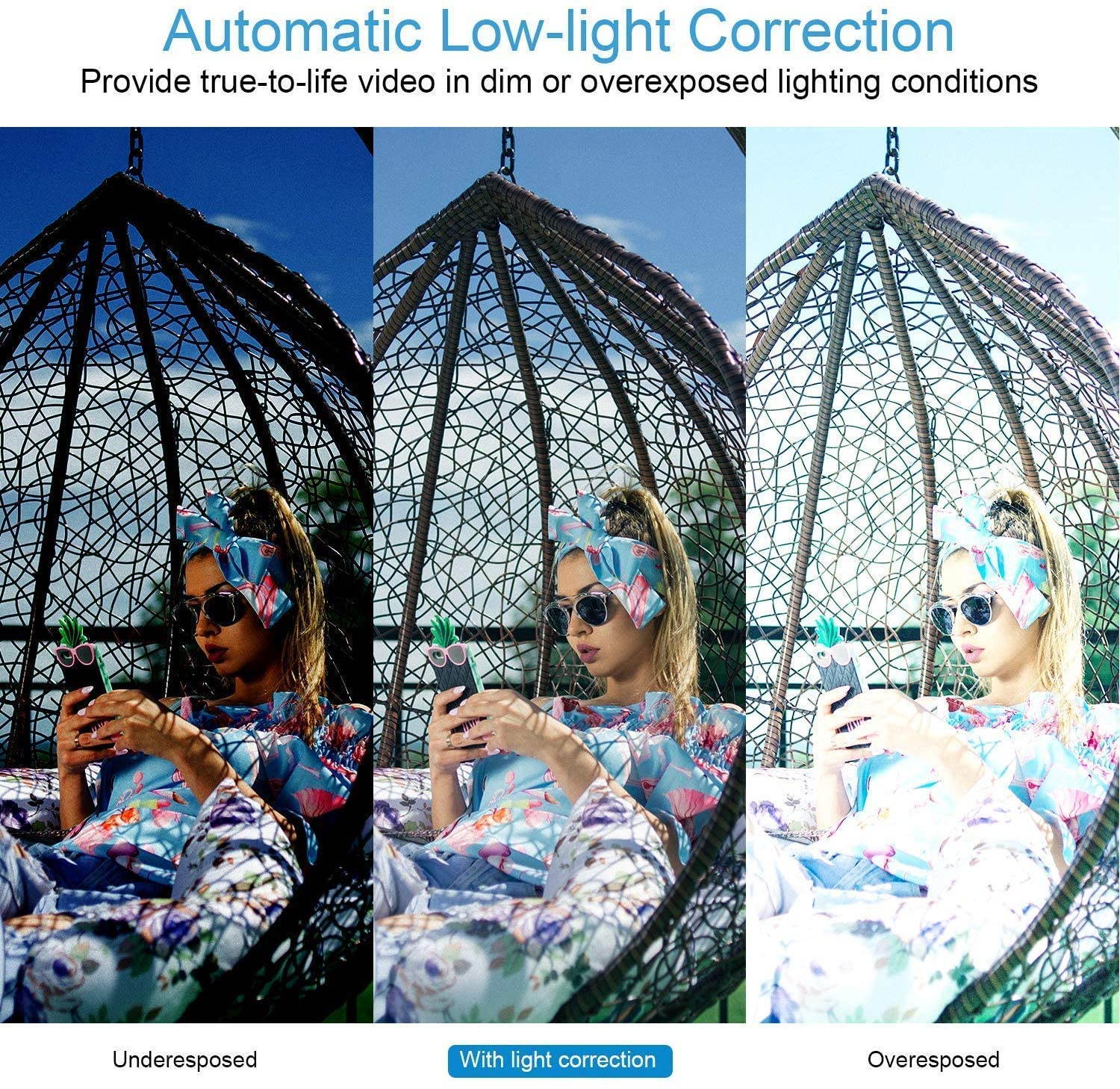 Anivia 1080p HD Webcam W8, USB Desktop Laptop Camera, Mini Plug and Play Video Calling Computer Camera, Built-in Mic, Flexible Rotatable Clip