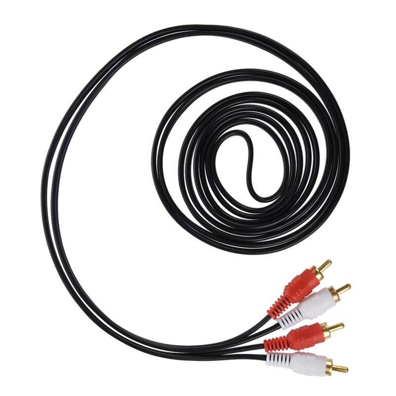 3M 2 RCA to 2-RCA Dual Stereo Audio Male Patch Cable TV DVD Cord M/M Audio Speake Cable
