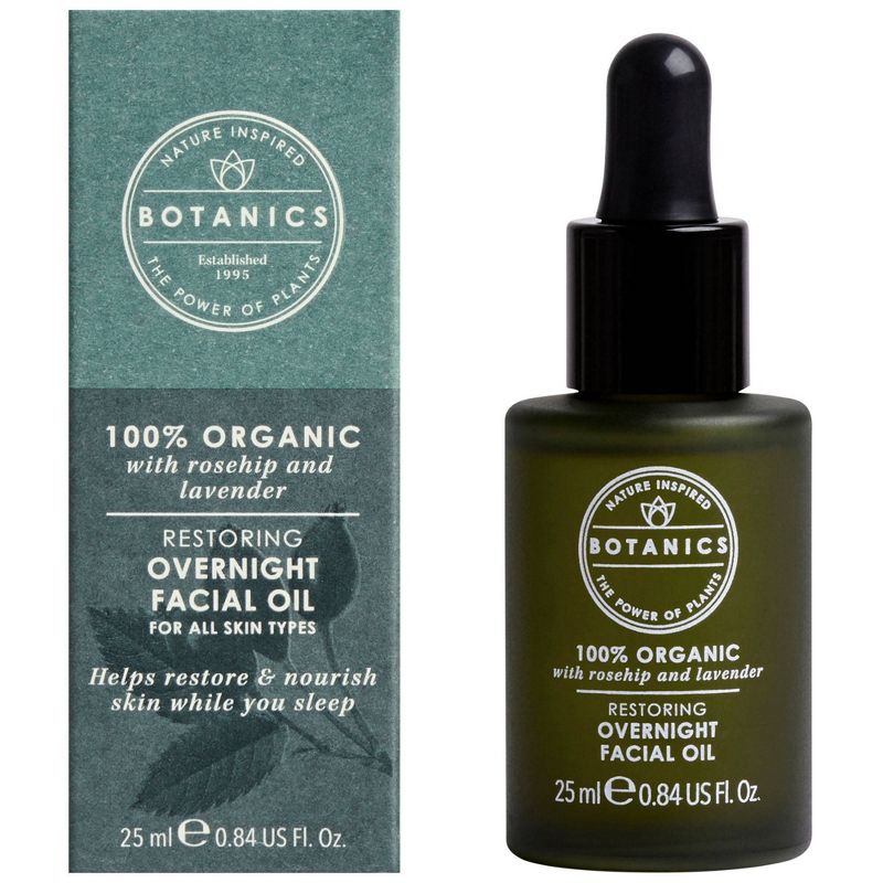 Botanics Restoring Overnight Facial Oil - 0.84 fl oz