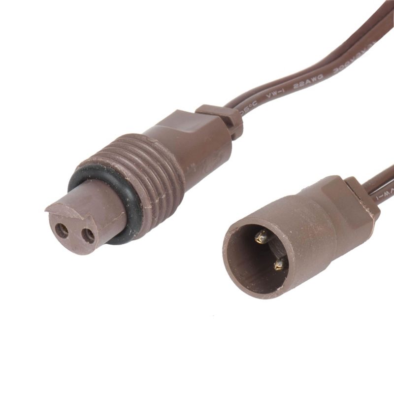 Vickerman 50 Warm White Wide Angle Single Mold Coaxial Non-Rectified LED Light, 25' Long Christmas Light Strand