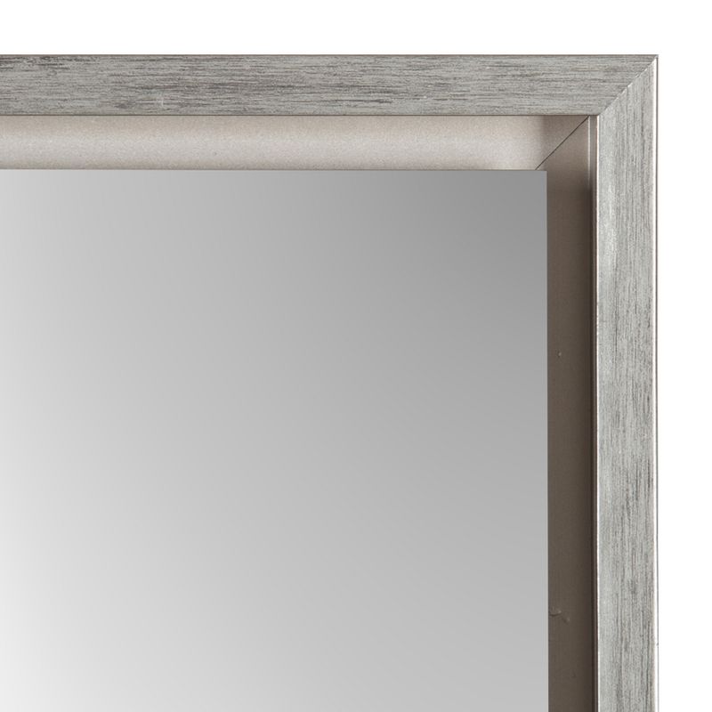 30" x 66" Dove Graywash Framed Full Length Floor/Leaner Mirror - Amanti Art