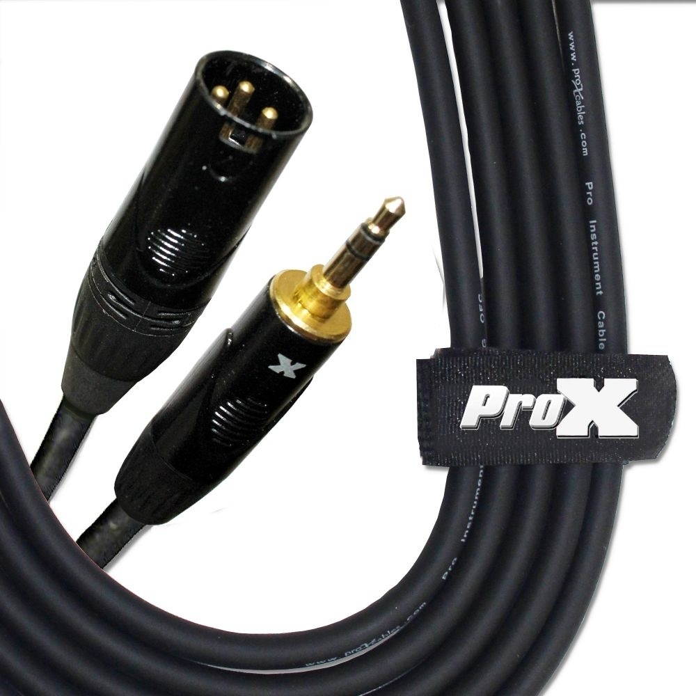 Prox 3.5Mm Trs To Xlr-M Balanced High Performance Audio Cable, 10Ft