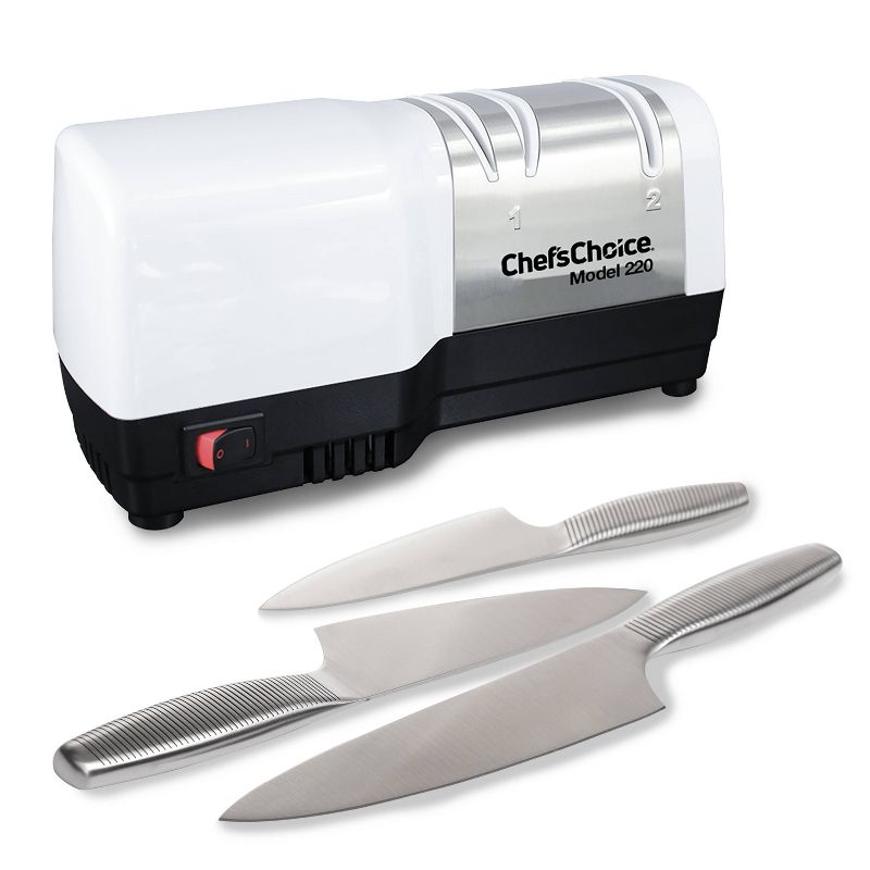 Chef'sChoice Hybrid Diamond Hone 2 Stage Electric Knife Sharpener White