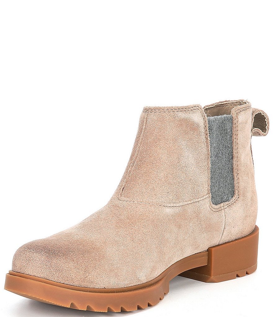 Sorel Emelie II Waterproof Suede Chelsea Booties