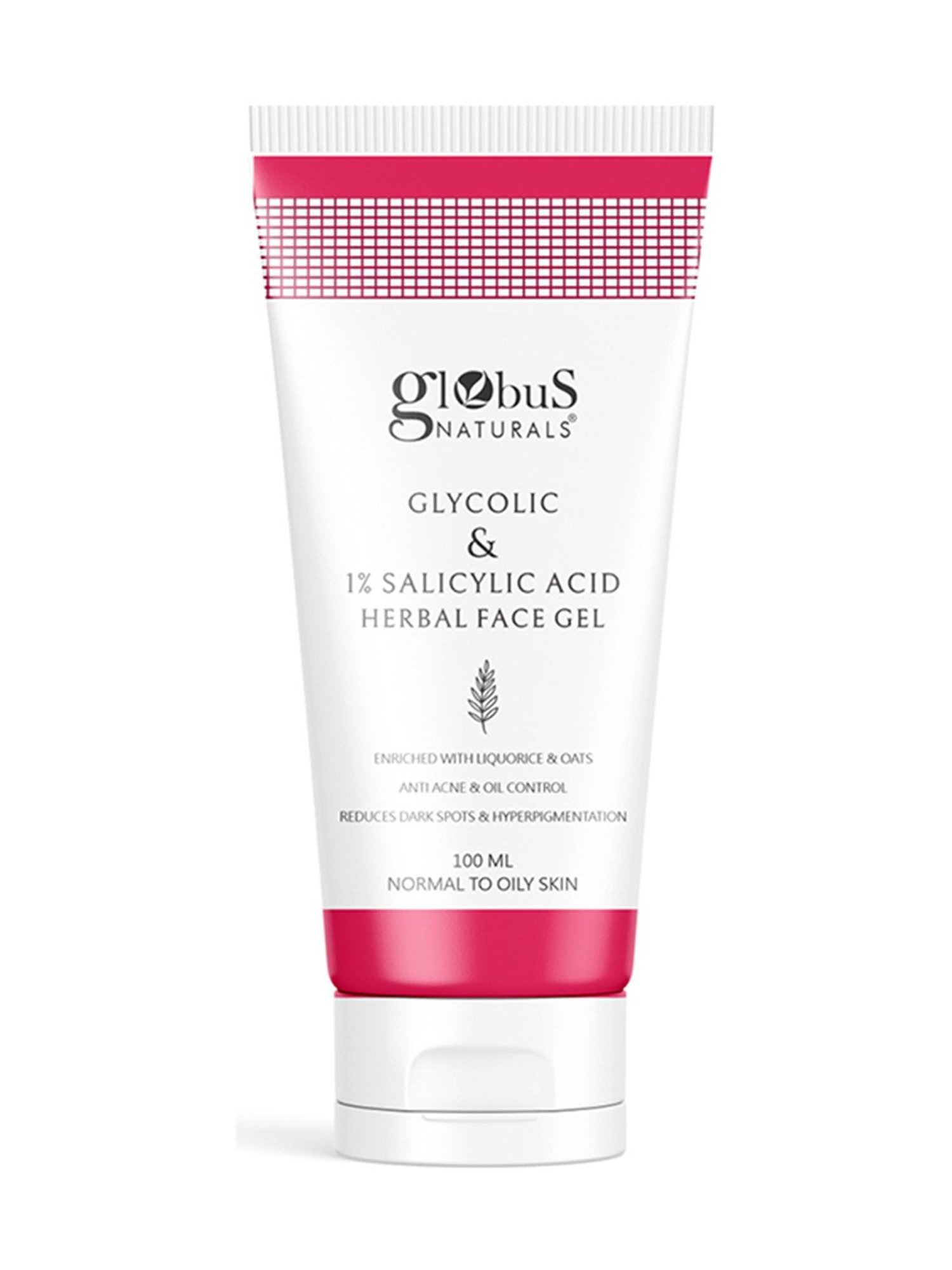 Globus Naturals Glycolic & 1% Salicylic Acid Herbal Face Gel - 100 ml