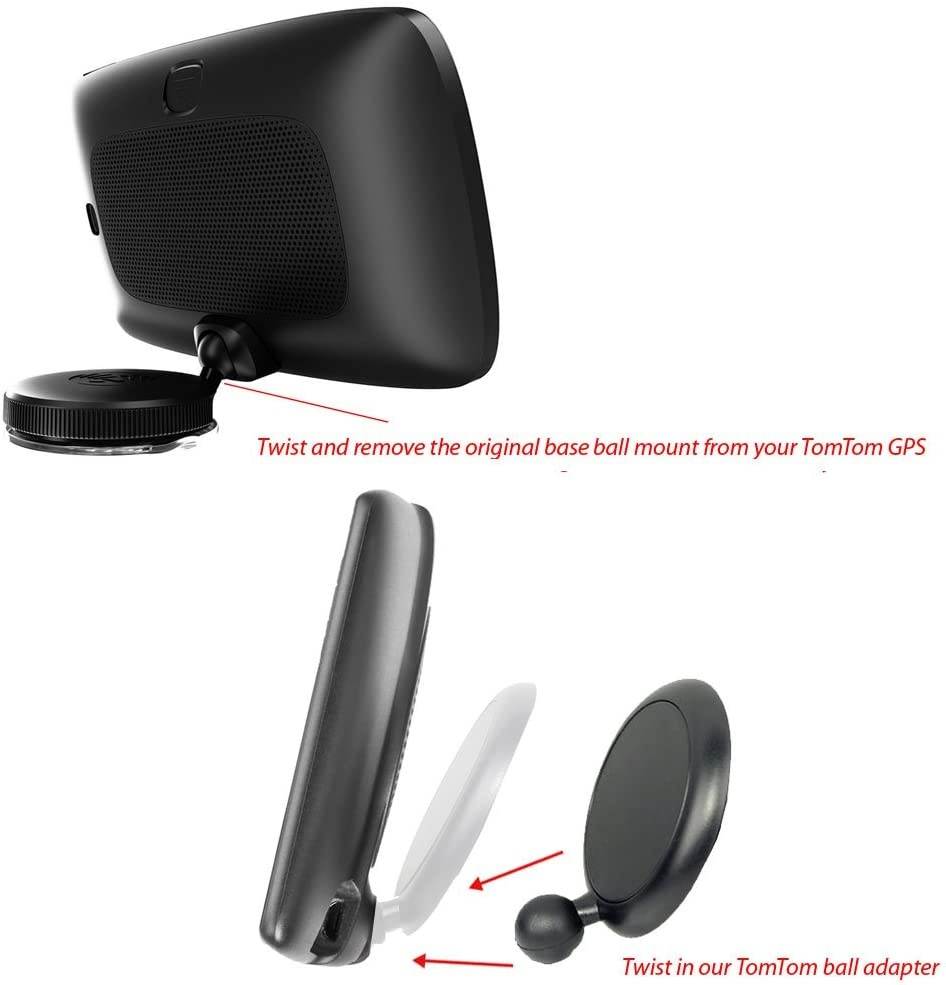 ChargerCity Blade Car DVD/CD Player Slot Mount for Tomtom Go 50 51 52 60 61 62 500 600 Via 1405 1425 1435 1505 1525 1535 1605 1625 GPS Navigator (Under Dashboard Viewing to Prevent Distraction)