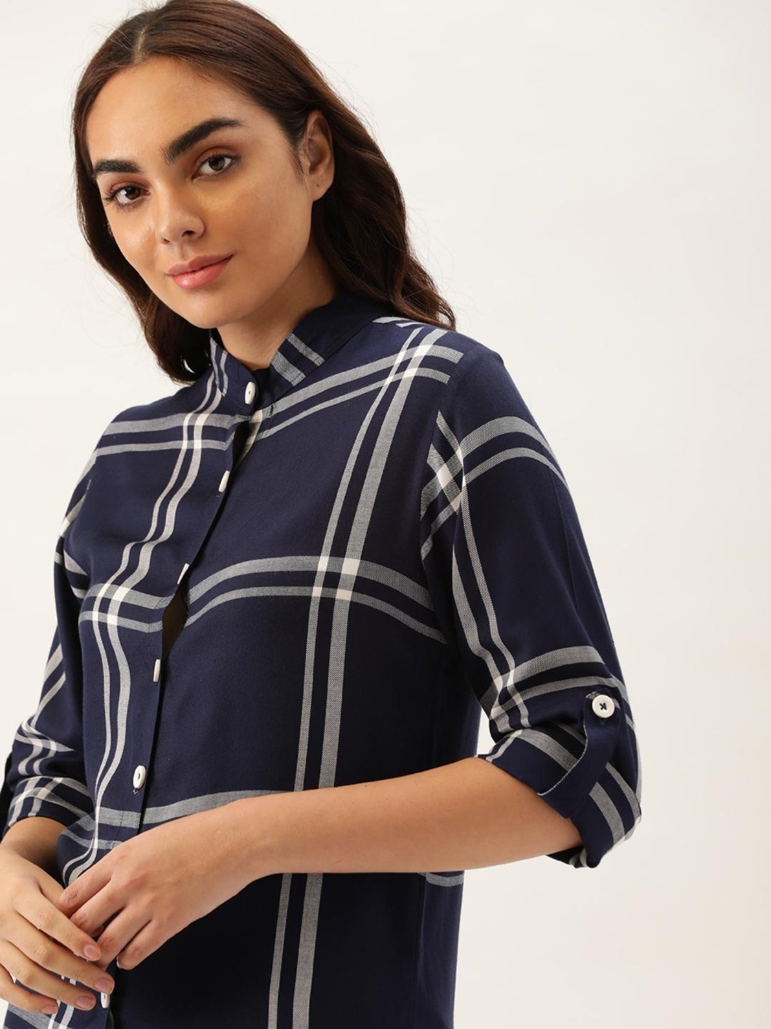 Clt.s Navy Checks Pajama Set