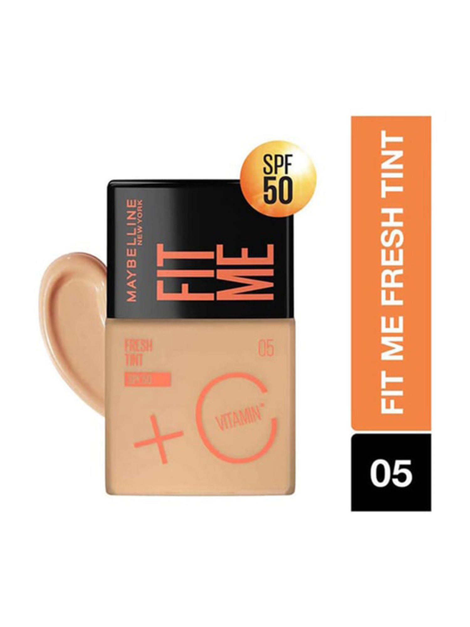 Maybelline New York Fit Me Fresh Tint with SPF 50 & Vitamin C, Shade 05 - 30 ml