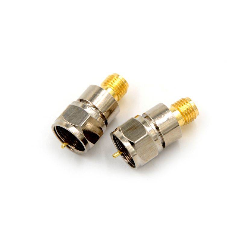 SMA Female Jack To F Male Plug RF Coaxial Adapter Connector Straight