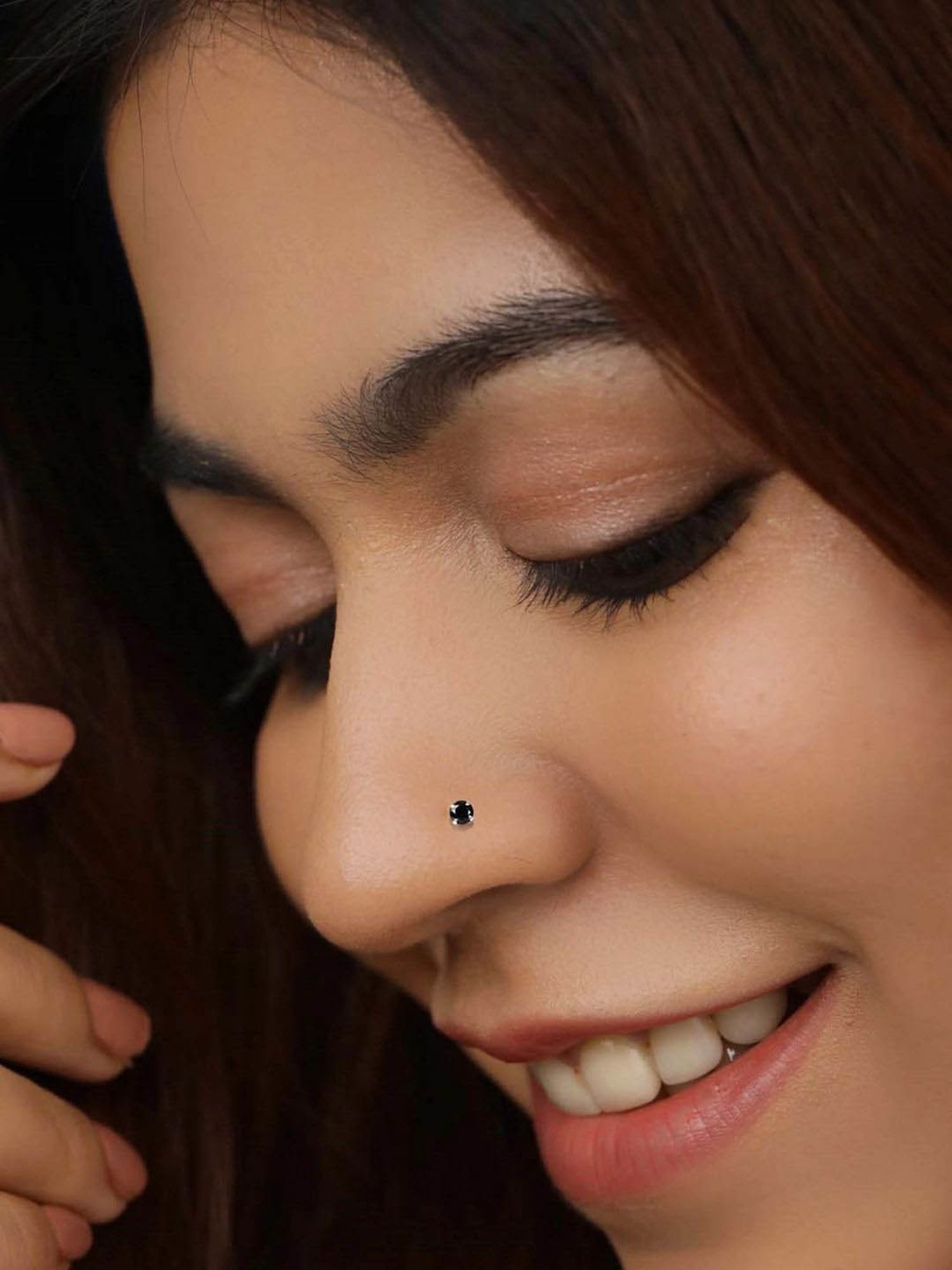 Zavya 925 Silver Minimal Nose Pin for Women - Set of 2