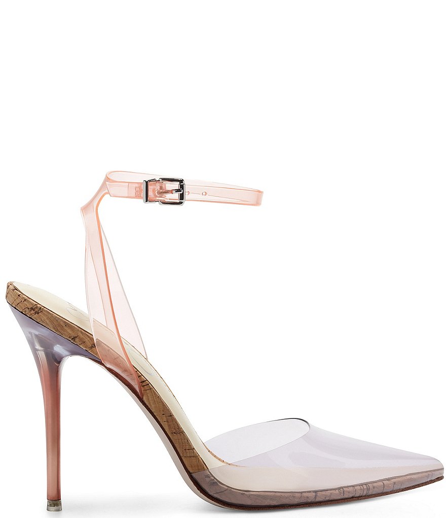 Trotters Kari Pearlized Leather Block-Heel Pumps