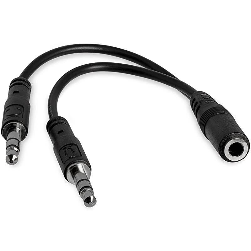 com 35mm 4 Position to 2x 3 Position 35mm Headset Splitter Adapter FM 35mm headset Adapter Cable MUYHSFMM