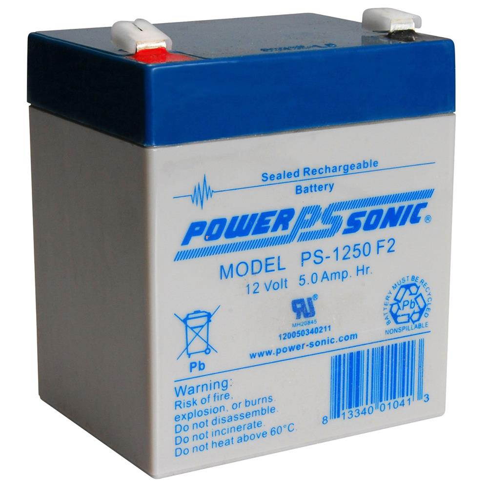PS-1250 Replacemnt for CSB Battery GP1245-F2 - 12.00 Volt 5.50 AmpH SLA Battery