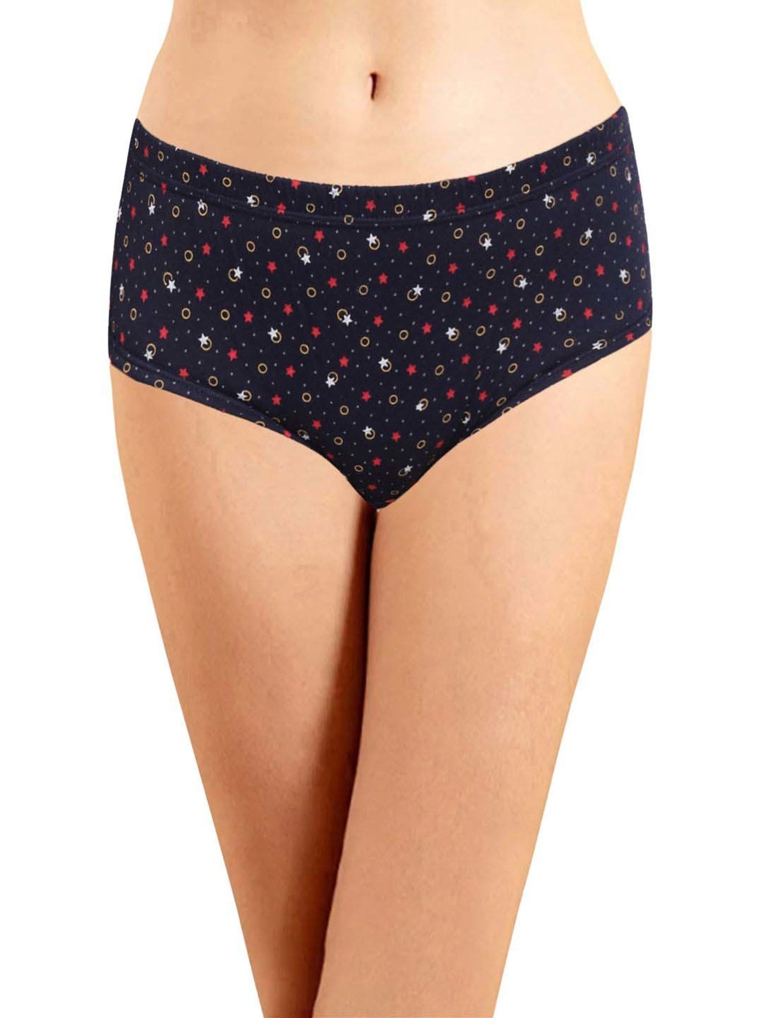 Lyra Assorted Color Cotton Printed Hipster Panties - Pack Of 4
