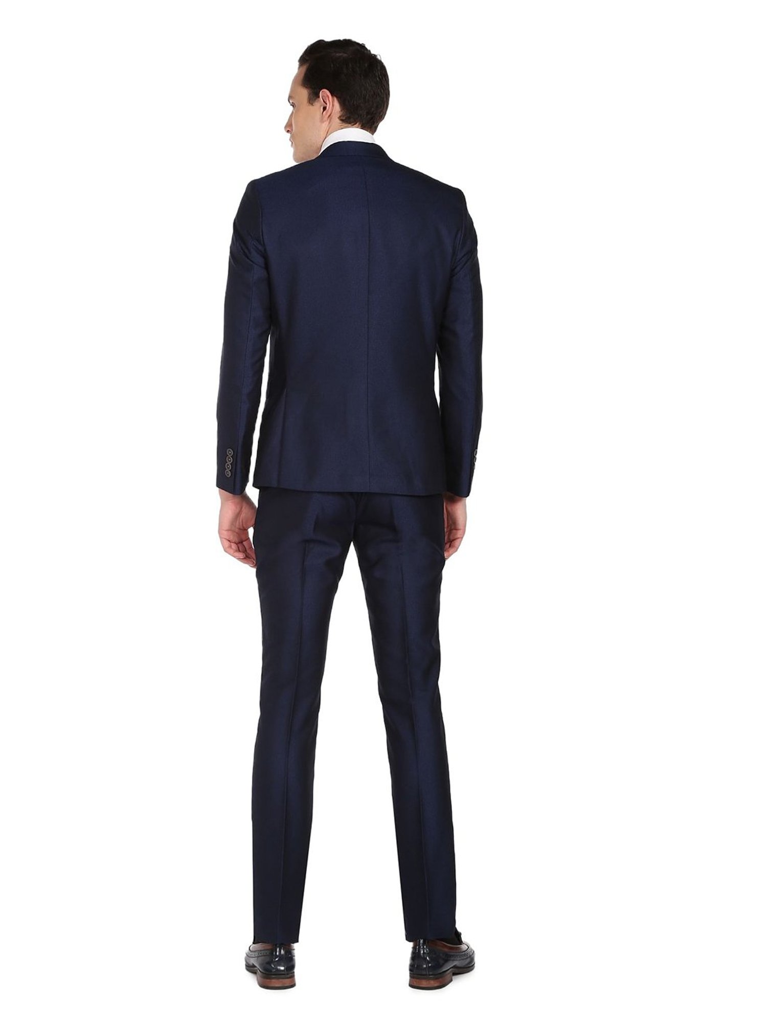 AD by Arvind Navy Notch Lapel 2 - Piece Suit
