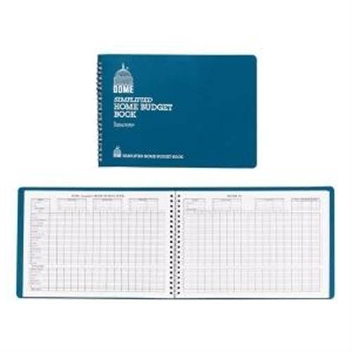 Dome Home Budget Book 64 Pages 10-1/2"x7-1/2" Teal 840