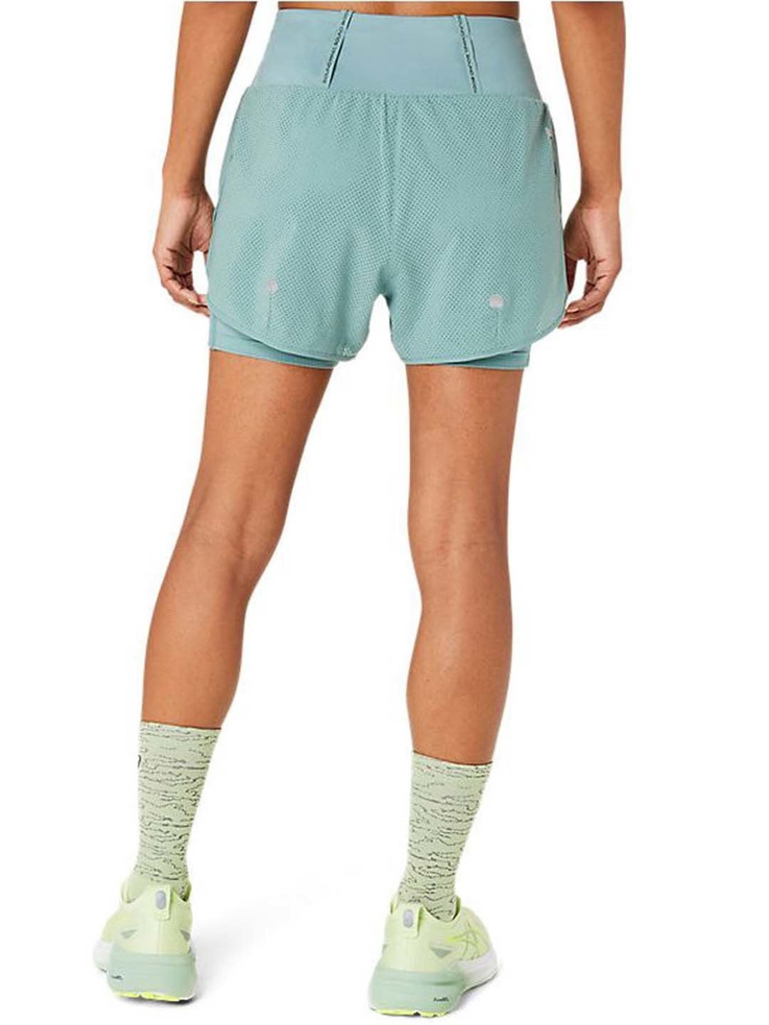 Asics Blue Mid Rise Sports Shorts