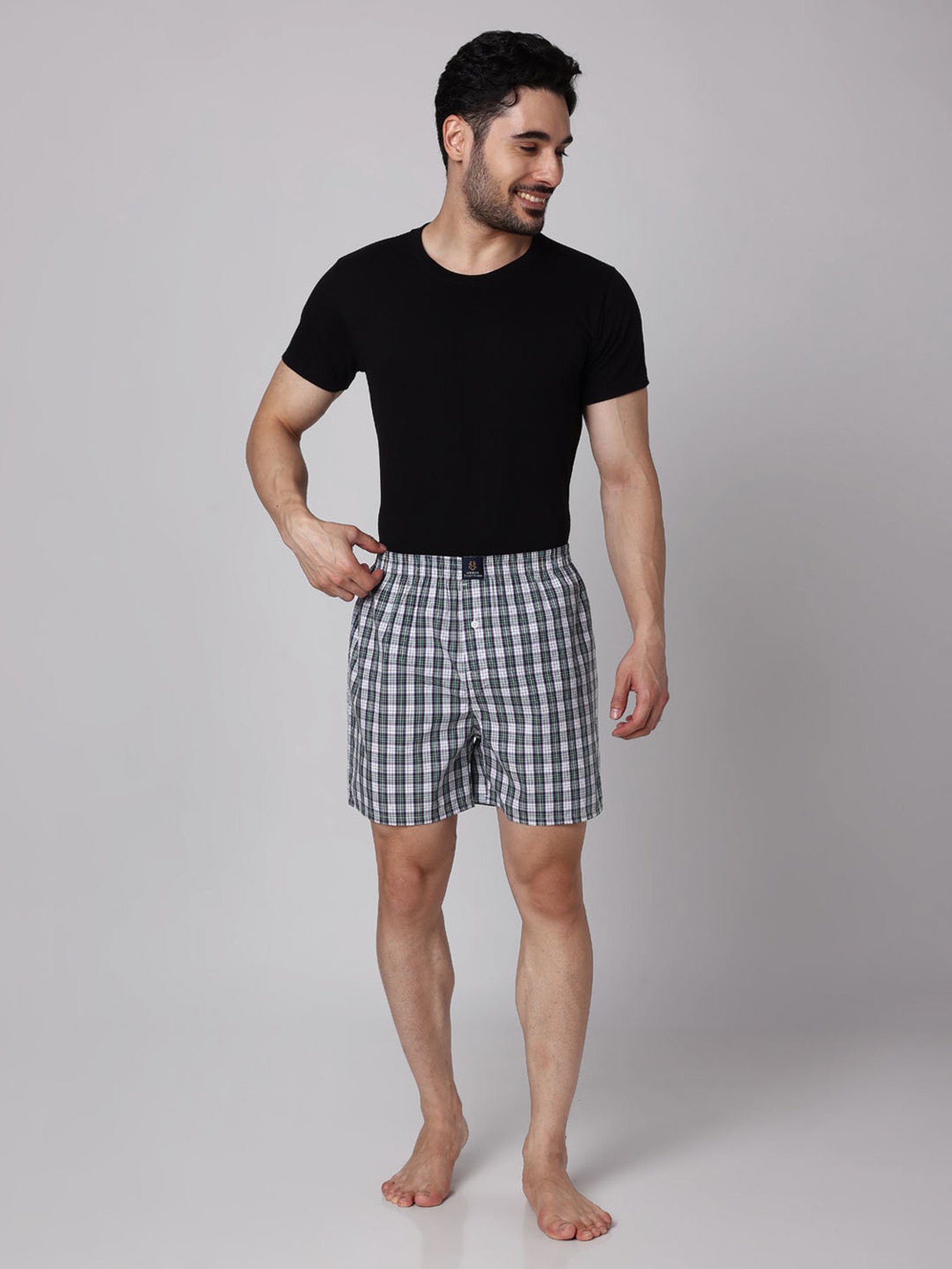 Urban Scottish Multi Cotton Regular fit Print Boxers-Pack of 3